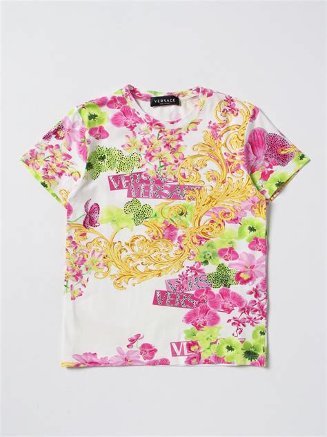 young versace t shirt white girl|Girls' Designer Collection .